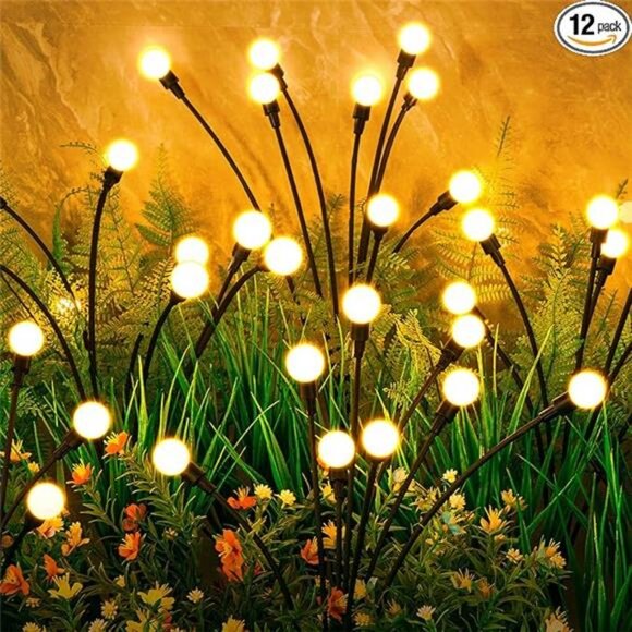 Solar Lights Outdoor(12-Pack, 96 LEDs), Solar Garden Lights, Outdoor - Picture 7 of 7
